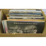 Box of approximately 30 LPs including The Rolling Stones, The Who,