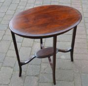 Edwardian oval occasional table