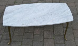 Marble top coffee table