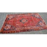 Old Persian Qashqai tribal rug,