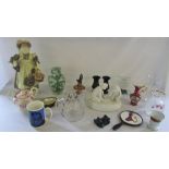 Various ceramics and glassware inc Limoges