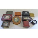 Selection of jewellery boxes