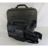 Hitachi CCD-II VHS video camera with case