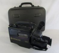 Hitachi CCD-II VHS video camera with case