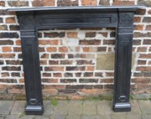 Cast iron fireplace