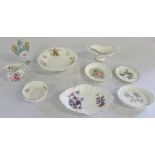 Various ceramics inc Royal Crown Derby, Crown Staffordshire, Wedgwood, Coalport,