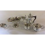 Silver plate coffee pot,