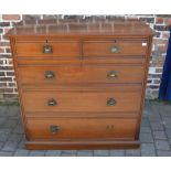 Mahogany chest of drawers (some handle missing/broken)