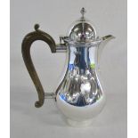 Silver coffee pot London 1923 maker James Henry & Herbert Barraclough total weight 25.