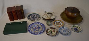 Various ceramics, silver plate,