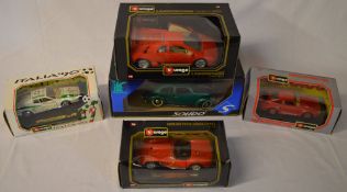 Die cast model cars including Burago
