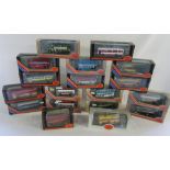 Assorted die cast model buses