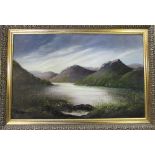 Oil on canvas of Skye by P Davison 88 cm x 60 cm