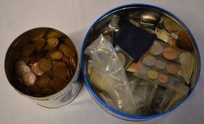 Selection of coins (2 tins)