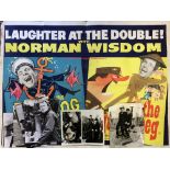 Cinema poster for the film Norman Wisdom 'Laughter at the cinema door' 101cm by 76cm & various B &