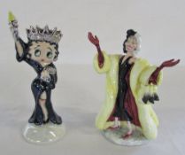 Royal Doulton figure 'Cruella de vil' DM1 and Wade Betty Boop 'Liberty' (both boxed)