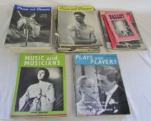 Assorted magazines from the 1950s inc Ballet Today, Music & Musicians,