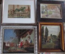 Assorted oil paintings etc