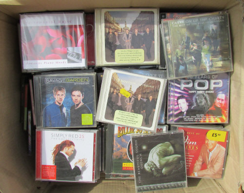 Quantity of cds inc 1990/2000's pop,