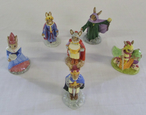 Assorted Bunnykins figures inc The Arthurian Legends Collection - Sir Galahad, Queen Guinevere,