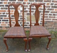 2 Queen Anne style chairs