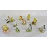 Royal Doulton Winnie the Pooh figures inc limited edition Wol signs the rissolution signed by the