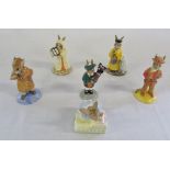 Various Bunnykins figures inc New baby, Piper,