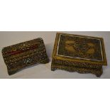 2 ornate jewellery boxes