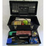 Box containing jewellery making tools etc