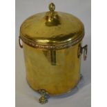 Brass coal box