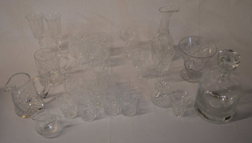 Selection of glassware