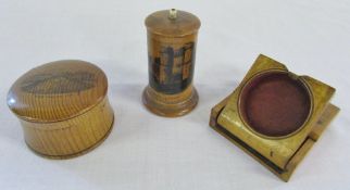 3 pieces of Mauchline ware