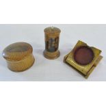 3 pieces of Mauchline ware