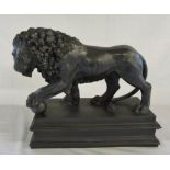 Athenian Lion on plinth by Thomas Blakemore Ltd L 32 cm H 28 cm