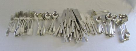 Quantity of silver plate cutlery