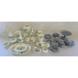 Assorted Wedgwood ceramics inc Jasperware and Kutani crane