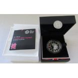2012 Royal Mint official 2012 Olympic £5 silver proof coin