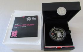 2012 Royal Mint official 2012 Olympic £5 silver proof coin