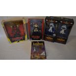 5 boxed Chaos! Comics figures including Lady Death and Chastity