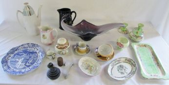 Various ceramics inc Maling and Carlton ware,