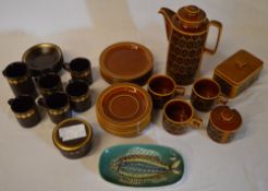 Hornsea part coffee service and a Purbeck part service