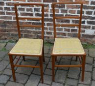 2 Edwardian bedroom chairs