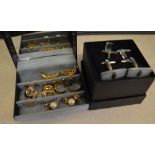 Costume jewellery including earrings and cufflinks