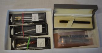 Selection of vintage fountain/roller pens/pencils including Waterman, Scheaffer, Pierre Faber,