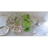 Assorted ceramics and glassware inc Carlton ware and Royal Albert