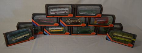 Approx 11 Gilbow 'Exclusive First Edition' die cast model buses