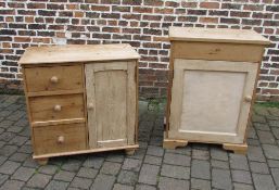 Pine cabinet & cupboard