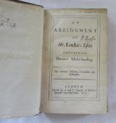 An abridgment of Mr Locke's essay concerning humane understanding London 1700