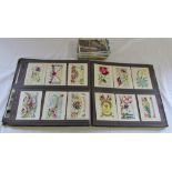 Postcard album containing WWI greeting cards,
