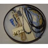 Assortment of vintage costume jewellery